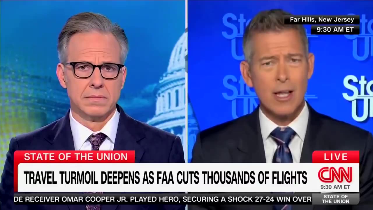 Transportation Secretary Sean Duffy says air travel will be reduced to a trickle before Thanksgiving