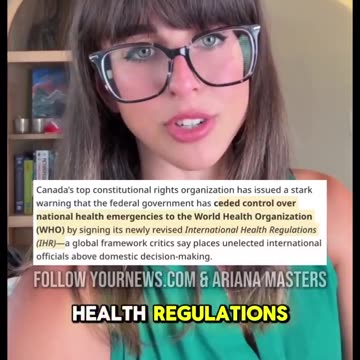 CANADA GAVE W.H.O. FULL EMERGENCY POWER!!