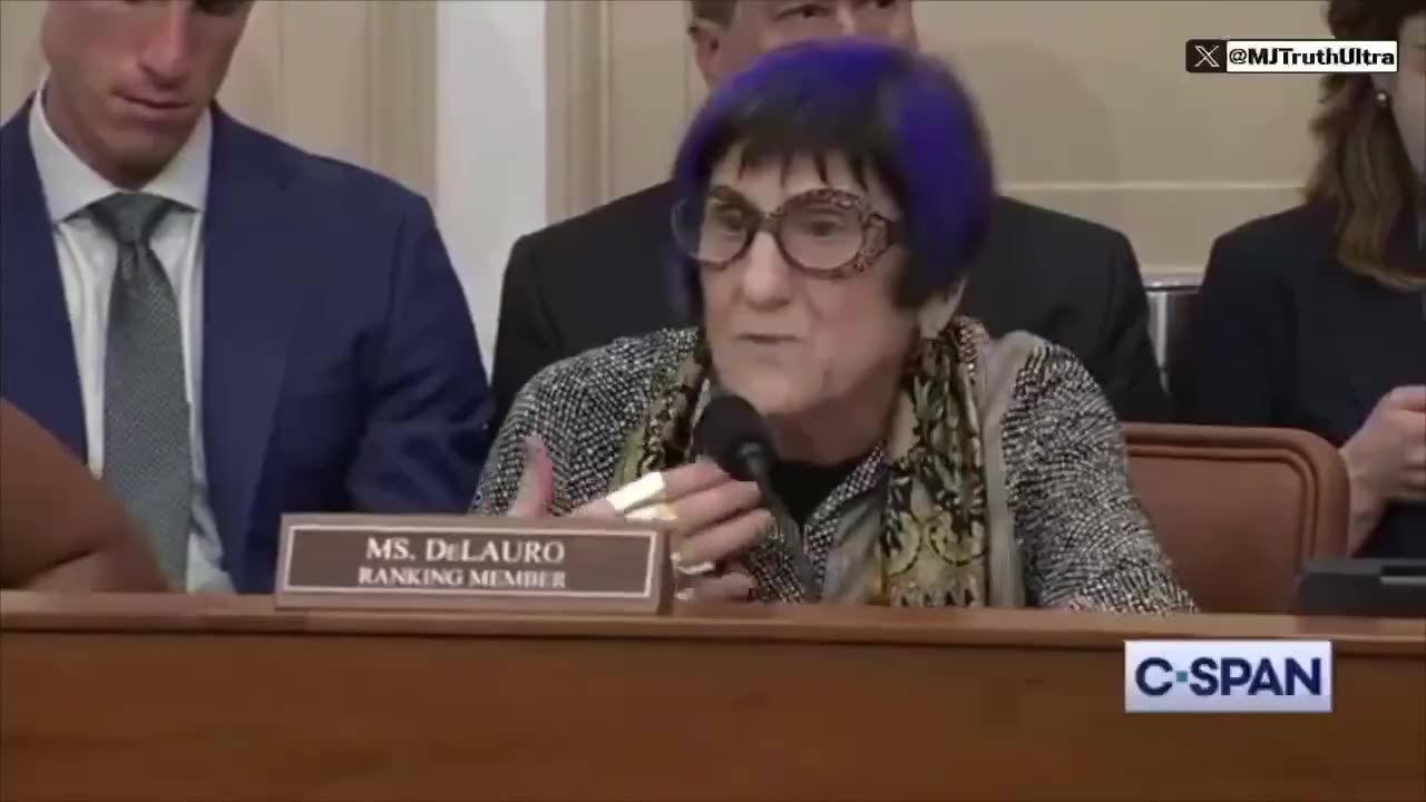 Blue Haired Dem "DeLauro" upset about FEMA being eliminated by Trump Admin.