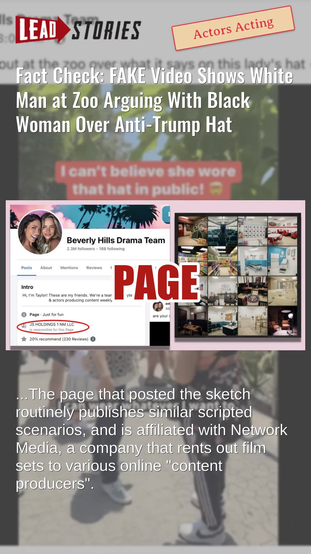 Fact Check: FAKE Video Shows White Man at Zoo Arguing With Black Woman Over Anti-Trump Hat