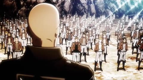 AoT S1 E2: Training Announcement for Trost Invasion – Commander Pyxis Oversees