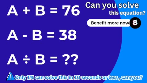 Can you solve this equation? 🔢