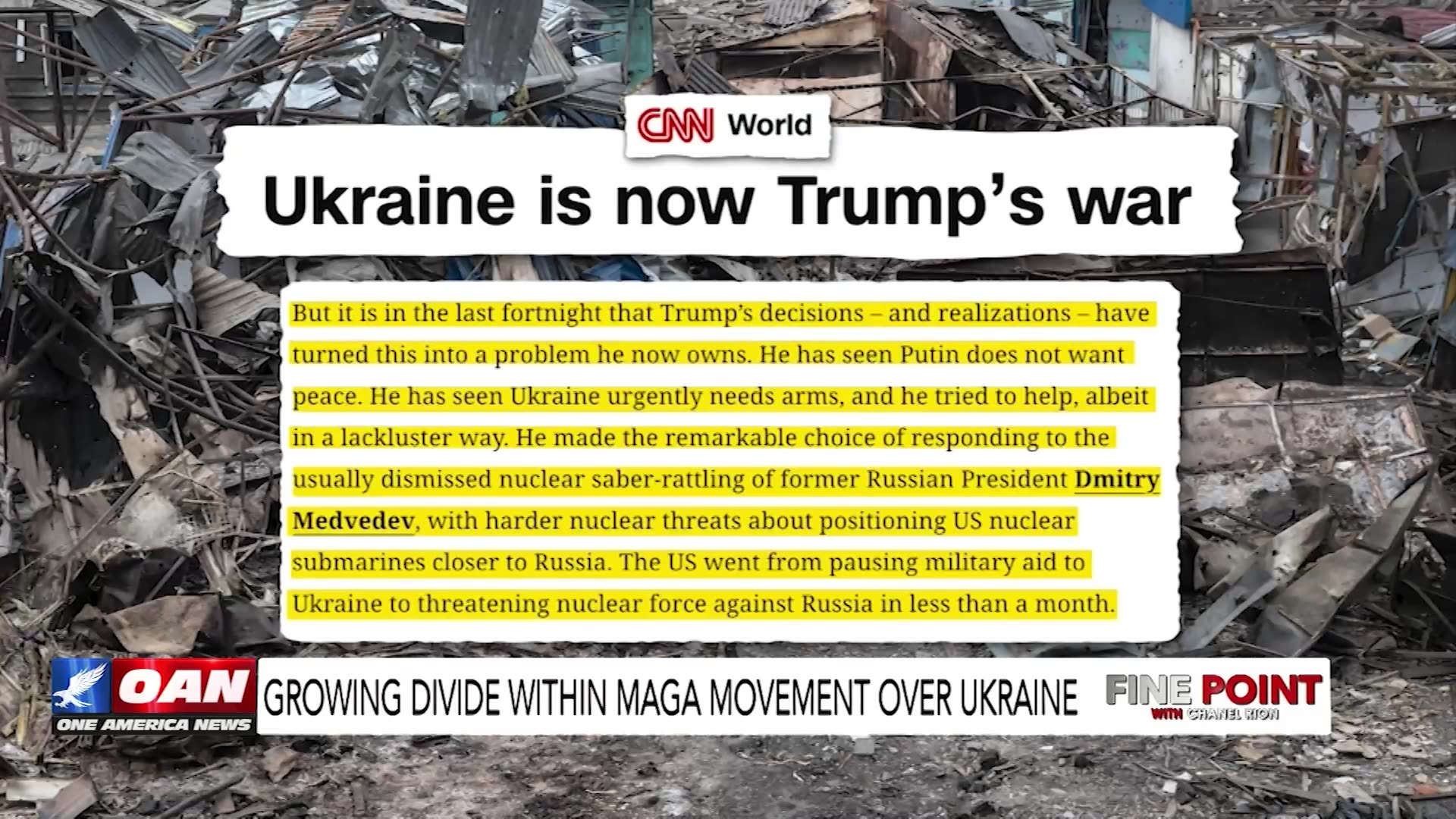 Growing Divide Within MAGA Movement Over Ukraine