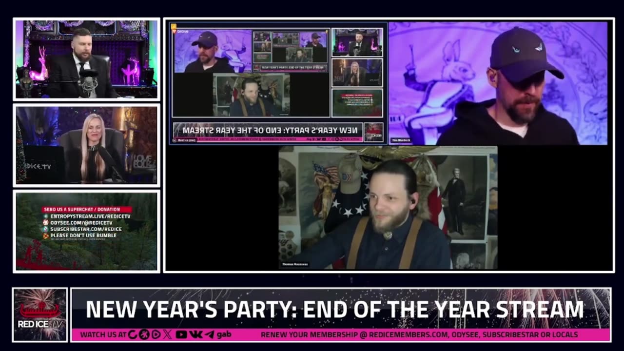 Thomas Rousseau of Patriot Front on Red Ice TV's New Year Stream 2