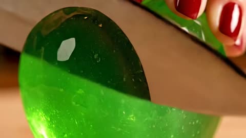 Asmr video Green apple