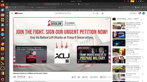 Gavin Newsom Bankrupting Small Church For Unconstitutional COVID Rules (Newsom Violated Himself)