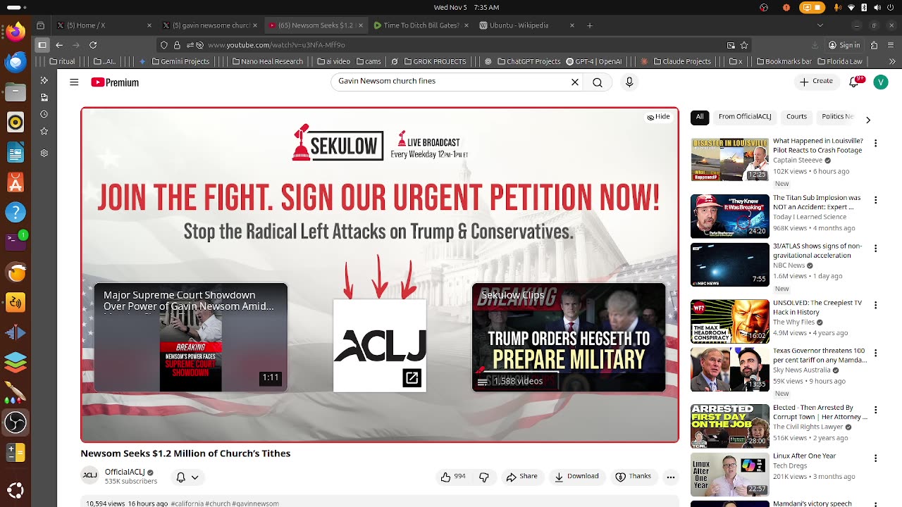 Gavin Newsom Bankrupting Small Church For Unconstitutional COVID Rules (Newsom Violated Himself)