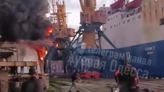 Turkish Ship Hit by Russian Drone on Day of Putin's Meeting with Erdogan