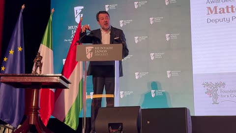 🔴 Matteo Salvini da Bruxelles dopo aver ricevuto il premio Hunyadi per la difesa dei propri confini.