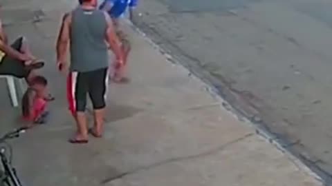 Man saved a child life.