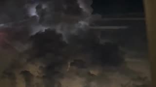 Lighting Cloud from airplane China 8/20/25