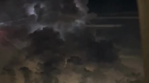 Lighting Cloud from airplane China 8/20/25