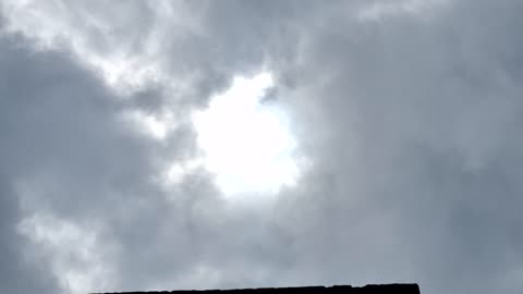 The white sun's light(blue hue) and yellow sun's light covered by the "clouds"