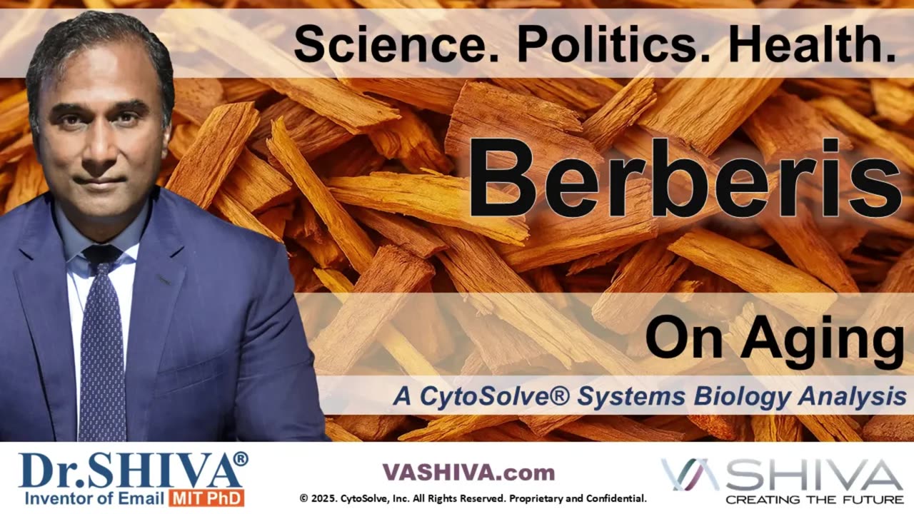 Dr.SHIVA® LIVE: Berberis on Aging @CytoSolve® Systems Analysis