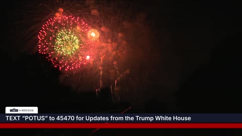 President Trump and the First Lady Attend the Fourth of July Celebration