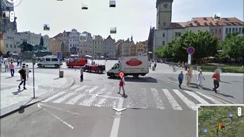 Google Earth Testplay / Videoukázka - Street View - Prague / Praha (06.02.2011)