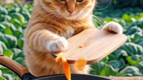 "Cats Cook & Eat Special Carrot Recipe 🥕🐱 | Funny Feast Challenge