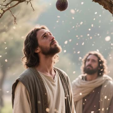 Jesus curses a Fig Tree.