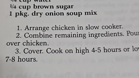 Recipe for Chicken in a Hurry Slow Cooker Recipe
