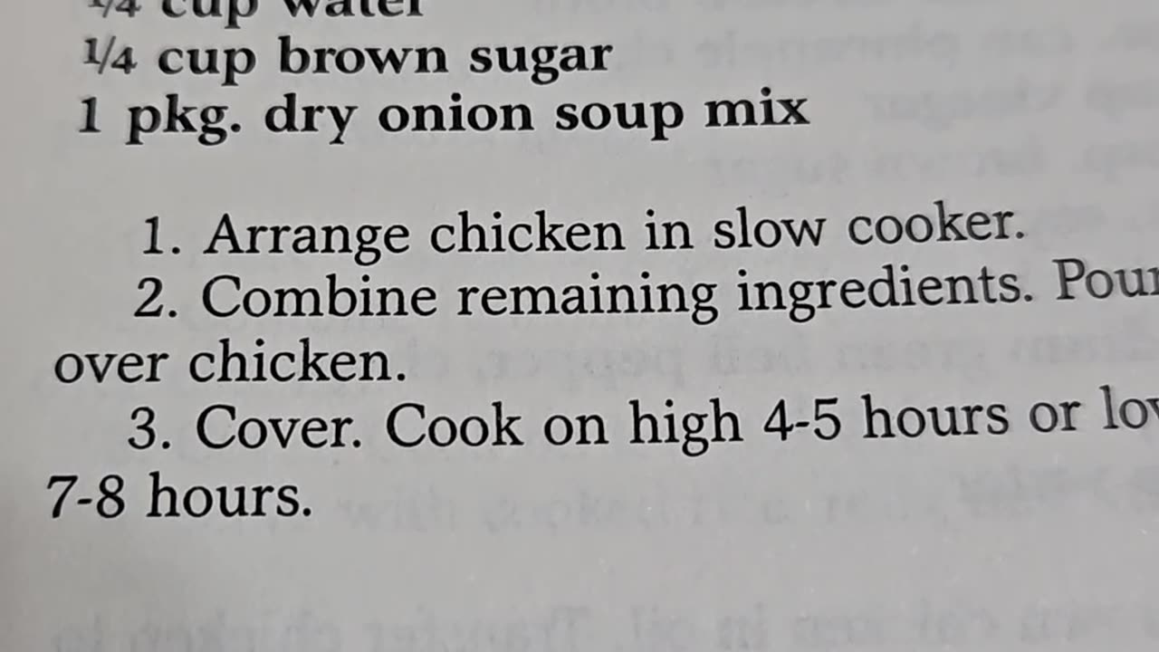 Recipe for Chicken in a Hurry Slow Cooker Recipe