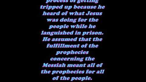 Matthew 11:6 - Daily Bible Verse Commentary
