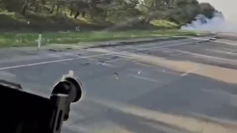 👀🔥 Amur Region, near "Ukrainka" airfield. The truck carrying the drones exploded.