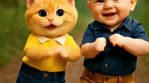 Cat Funny Dance