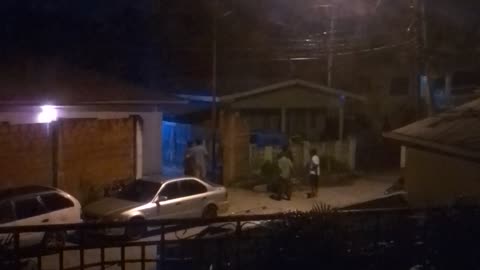 7:48 pm 7th July 2025 intentionally staged even in front of a nearby security camera