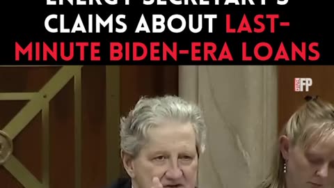 This is Beyond CORRUPTION - Last-Minute Biden-Era Loans