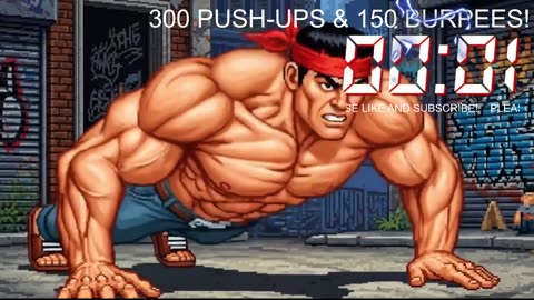 Everyday 300 push ups and 150 Burpees!