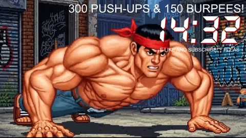 Everyday 300 push ups and 150 Burpees!