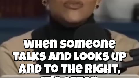 candace owens -talks and looks up and to the right - imagining something, or potentially lying 2