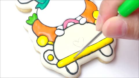 🐰 Cute Bunny Cookie in Carrot Car | Adorable Royal Icing Cookie Decorating