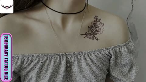 Black and White Rose tattos#temporarytattoo #temporarytattoos #temporarytattosticker