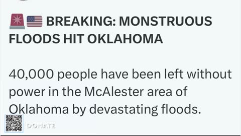 BREAKING: MONSTRUOUS FLOODS HIT OKLAHOMA