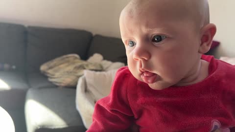 Baby Kayla’s Big Milestone: First Time Sitting Up at 76 Days!