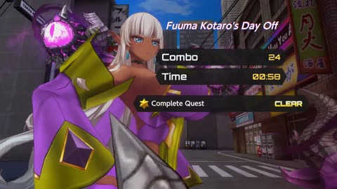 Eleonor: Purple Rain Blizzard outfit, intro, outtro, special dialog, & Ultimate Attack,