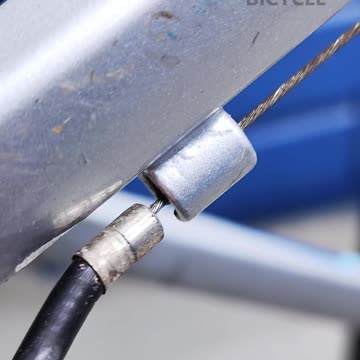 Disassembling a bicycle before washing.