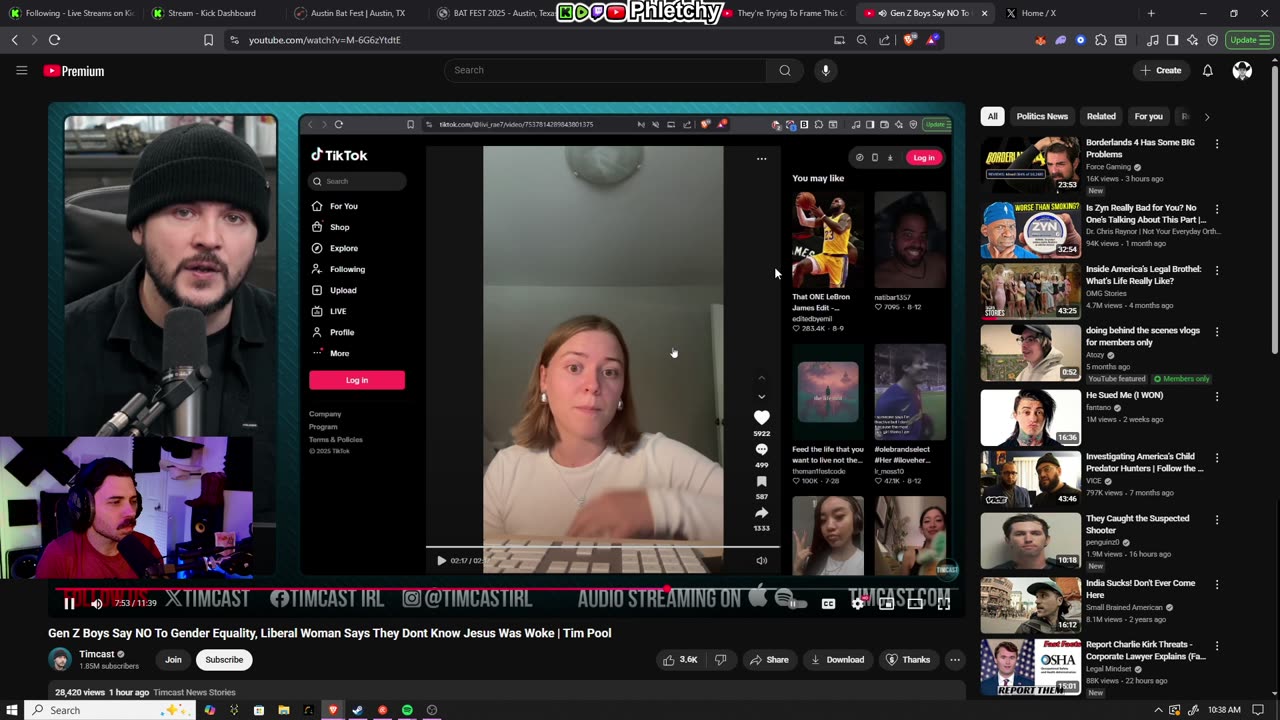 🔴 LIVE: What Do We Talk About Today (Only streaming reading Kick chat)