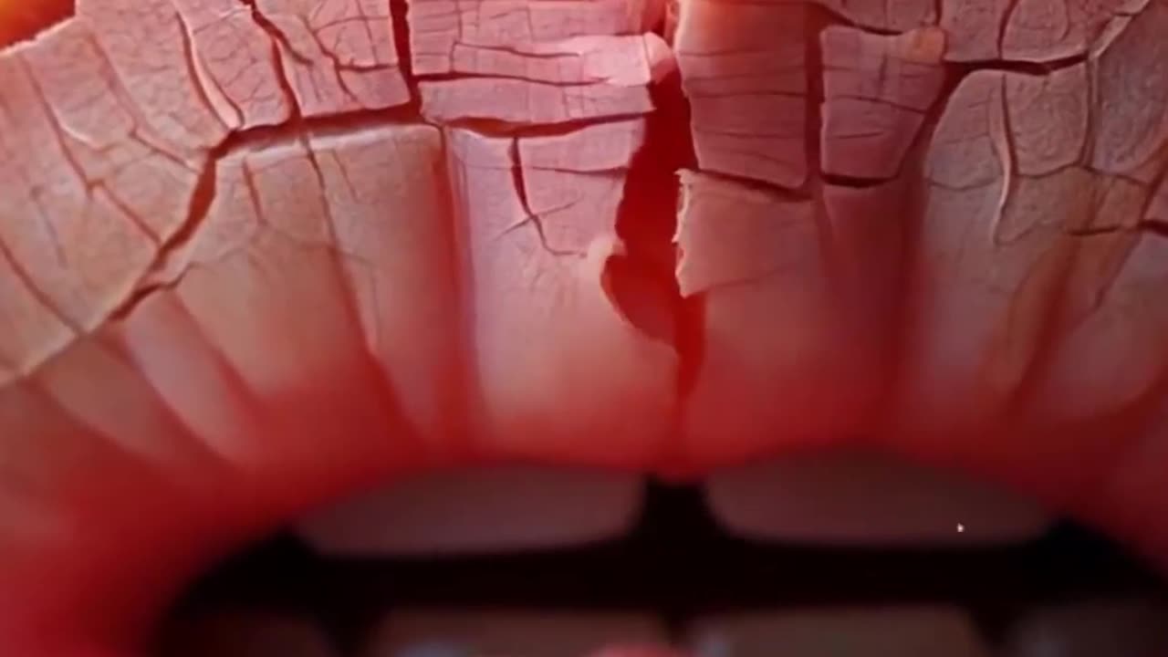 Tiny workers fixing my chapped lips is so satisfying!
