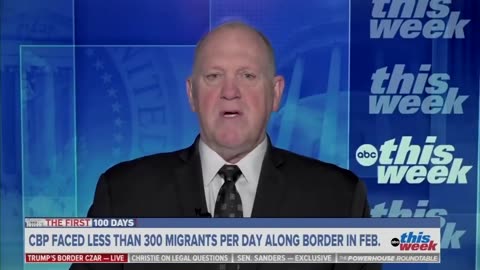 Tom Homan: We Will Not Stop Until "We Have Total Operational Control of the Border"