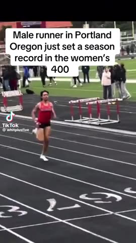 Male Runner Sets 400 Record In Women's Event