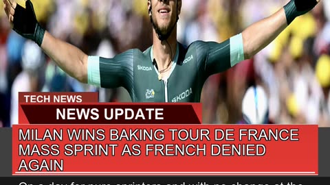 Milan Wins Baking Tour De France Mass Sprint as Fr