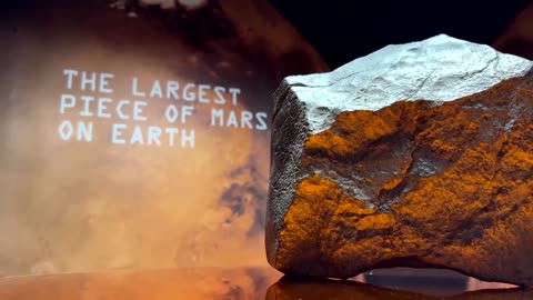 Sotheby’s unveiled a 54-pound Martian meteorite, expected to fetch $4 million at a New York auction