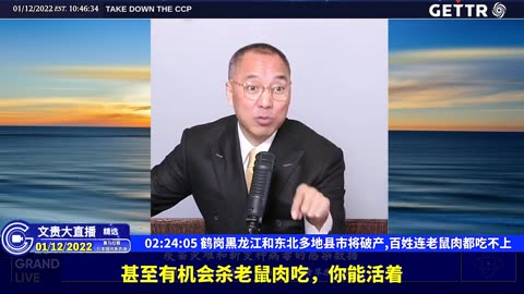 （二十九）鹤岗黑龙江和东北多地县市将破产,百姓连老鼠肉都吃不上【2022年01月12日文贵大直播精选】