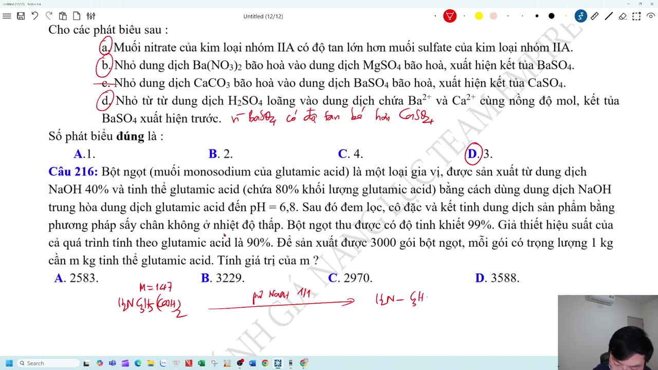 LIVE CHỮA ĐỀ ĐÁNH GIÁ NĂNG LỰC MÔN HÓA HỌC SỐ 07,08