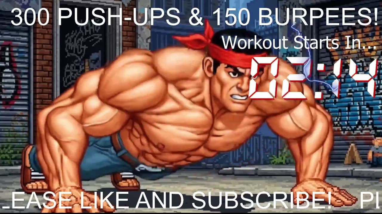 Everyday 300 push ups and 150 Burpees!