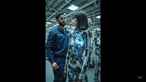 She's a living female robot 🤖