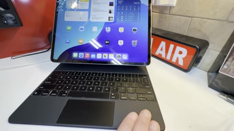 Trying Apple Magic Keyboard for iPad Pro 12.9” inch 5th Generation on an iPad AiR M2 13” inch Tablet