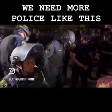 RIOTERS WITH BULLHORN IN COPS FACE TAKEN DOWN FAFO